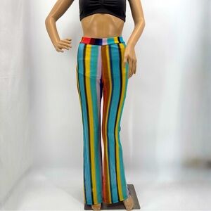 Goodtime USA NEW Retro 70’s Boho Groovy Festival Crochet Mesh Flare Pants NWOT